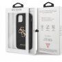 Guess Saffiano Big 4G Metal Logo kryt pre iPhone 12 Pro Max - čierny