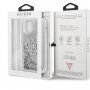 Guess Big 4G Liquid Glitter Silver kryt pre iPhone 12 Pro Max - strieborný