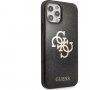 Guess Big 4G Full Glitter kryt pre iPhone 12 Pro Max - čierny