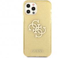 Guess Big 4G Full Glitter kryt pre iPhone 12 Pro Max - zlatý