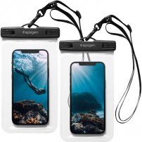 Spigen A601 vodovzdorné puzdro pre iPhone - 2 ks - číre