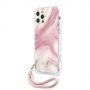 Guess Marble kryt pre iPhone 12 Pro Max - ružový