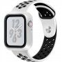 Ochranné puzdro so silikónovým remienkom pre Apple Watch 40mm - bielo-čierne