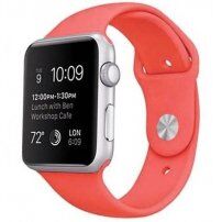 Silikónový športový remienok pre Apple Watch 42mm / 41mm / 40mm / 38mm – M/L - korálový