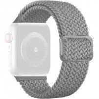 Remienok s vrkočovým vzorom pre Apple Watch 42mm / 41mm / 40mm / 38mm - sivý