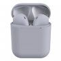 InPods 12 bezdrôtové Bluetooth slúchadlá s nabíjacím puzdrom pre Apple zariadenia - sivá