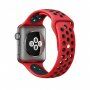Silikonový ramienok pre Apple Watch Ultra 49mm / 46mm / 45mm / 44mm / 42mm - červeno-čierny