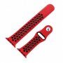 Silikonový ramienok pre Apple Watch Ultra 49mm / 46mm / 45mm / 44mm / 42mm - červeno-čierny