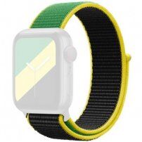 Nylonový remienok so zapínaním na suchý zips pre Apple Watch Ultra 49mm / 46mm / 45mm / 44mm / 42mm - Jamajka