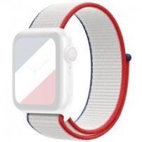 Nylonový remienok so zapínaním na suchý zips pre Apple Watch 42mm / 41mm / 40mm / 38mm - Francúzsko