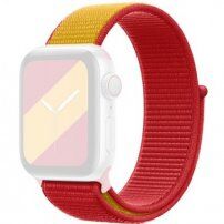 Nylonový remienok so zapínaním na suchý zips pre Apple Watch Ultra 49mm / 46mm / 45mm / 44mm / 42mm - Španielsko