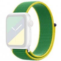 Nylonový remienok so zapínaním na suchý zips pre Apple Watch Ultra 49mm / 46mm / 45mm / 44mm / 42mm - Brazília