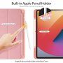 DUX DUCIS Domo puzdro s priestorom na Apple Pencil a funkciou uspania pre iPad Pro 12,9" (2018-2022) - ružové