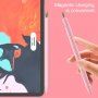 Ochranný silikónový obal s lístočkami pre Apple Pencil 1. generácie - ružový