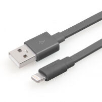 YellowKnife certifikovaný MFi synchronizačný a&nbsp;nabíjací lightning kábel pre Apple iPhone/iPad/iPod - sivý - 1&nbsp;m