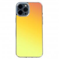 Nárazuvzdorný kryt s farebným prechodom pre iPhone 11 - žlto-oranžový