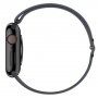 Silikónový remienok s posuvnou prackou pre Apple Watch Ultra 49mm / 46mm / 45mm / 44mm / 42mm - tmavosivý