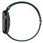 Silikónový remienok s posuvnou prackou pre Apple Watch 42mm / 41mm / 40mm / 38mm - tmavozelený