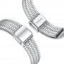 Široký remienok z nehrdzavejúcej ocele pre Apple Watch 42mm / 41mm / 40mm / 38mm - strieborný