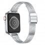 Tenký remienok z nehrdzavejúcej ocele pre Apple Watch Ultra 49mm / 46mm / 45mm / 44mm / 42mm - strieborný