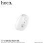 HOCO malé bezdrôtové Bluetooth slúchadlo s mikrofónom pre Apple iPhone – biele