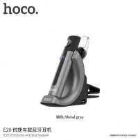 HOCO bezdrôtové Bluetooth slúchadlo s držiakom na ventilačnú mriežku pre Apple iPhone – tmavosivé
