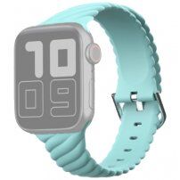 Prepletený silikónový remienok pre Apple Watch Ultra 49mm / 46mm / 45mm / 44mm / 42mm - modrý