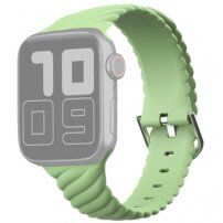 Prepletený silikónový remienok pre Apple Watch Ultra 49mm / 46mm / 45mm / 44mm / 42mm - zelený