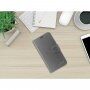 FIXED FIT Shine flip puzdro s prešitím pre iPhone 12 mini - antracitové
