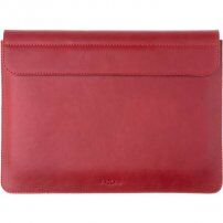 FIXED Oxford kožená obálka pre MacBook Air 13" (A1932 / A2179 / A2337) - červená
