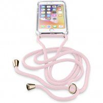 Cellularline Neck-Case kryt so šnúrkou na krk pre iPhone 6 / 7 / 8 / SE (2020/2022) - ružový