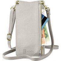 Cellularline Mini Bag puzdro na krk pre iPhone - strieborné