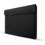 FIXED Oxford kožená obálka s prešívaním pre MacBook 12" (A1534) - čierna