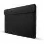 FIXED Oxford kožená obálka s prešívaním pre MacBook Pro 16" (A2141 / A2485 / A2780) - čierna