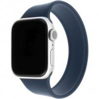 FIXED prevliekací silikónový remienok pre Apple Watch Ultra 49mm / 46mm / 45mm / 44mm / 42mm - S - tmavomodrý