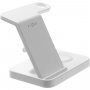 FIXED Powerstation 3v1 stojanček s bezdrôtovým nabíjaním pre iPhone / Apple Watch / AirPods - biely