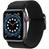 Spigen Lite Fit nylonový remienok pre Apple Watch Ultra 49mm / 46mm / 45mm / 44mm / 42mm - čierny