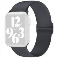 Silikónový remienok s posuvnou prackou pre Apple Watch Ultra 49mm / 46mm / 45mm / 44mm / 42mm - tmavosivý