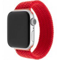 FIXED prevliekací nylonový remienok pre Apple Watch 42mm / 41mm / 40mm / 38mm - XL - červený