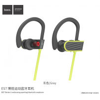 HOCO bezdrôtové Bluetooth športové slúchadlá pre Apple iPhone – sivo-žltá
