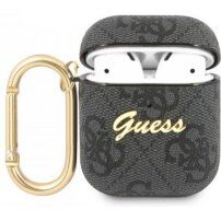 Guess 4G Script obal pre AirPods 1 / 2 - sivý