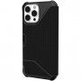 UAG Metropolis odolné flipové puzdro pre iPhone 13 Pro Max - kevlarovo čierne