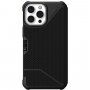 UAG Metropolis odolné flipové puzdro pre iPhone 13 Pro Max - kevlarovo čierne