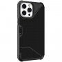 UAG Metropolis odolné flipové puzdro pre iPhone 13 Pro Max - kevlarovo čierne