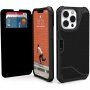 UAG Metropolis odolné flipové puzdro pre iPhone 13 - kevlarovo čierne