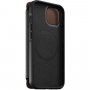 Nomad MagSafe Rugged Folio kožené flipové puzdro pre iPhone 13 - hnedé