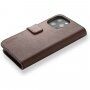 Decoded Wallet flipové puzdro pre iPhone 13 Pro - hnedé