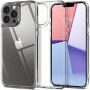 Spigen Quartz Hybrid lesklý kryt so sklenenou zadnou stranou pre iPhone 13 Pro Max - číry