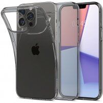 Spigen Crystal Flex transparentný kryt pre iPhone 13 Pro Max - čierny