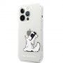 Karl Lagerfeld Choupette Eat kryt pre iPhone 13 Pro Max - číry